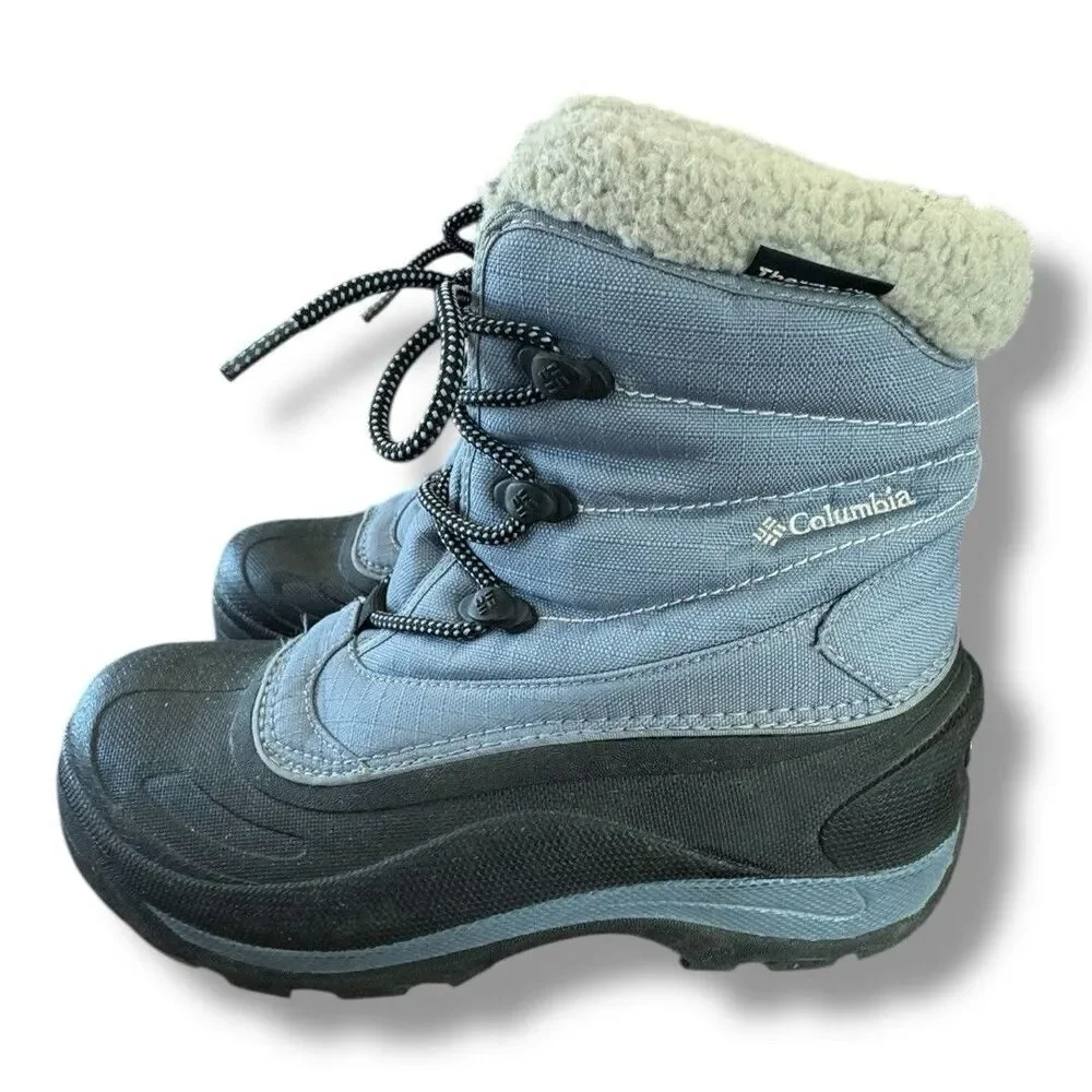 Columbia Canadian Trinity Thermolite Winter Snow Boots Blue Lace Up Women’s Sz 8